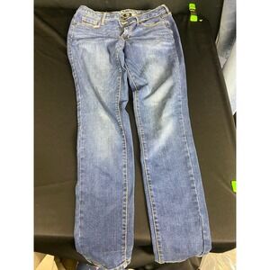 Mossimo Mid-Rise Skinny Jeans Womens Size 8‎ Regular Stretch Denim Blue